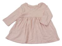 Světlerůžové žebrované šaty PRIMARK