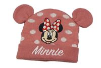 Starorůžová puntíkatá čepice s Minnie Disney