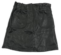 Černá koženková sukně Primark