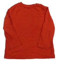 Červené triko s kapsou F&F