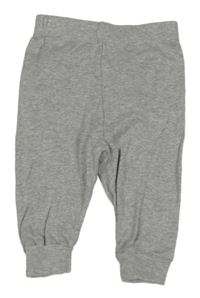 Šedé melírované lehké tepláky