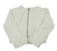 Bílá propínací mikina