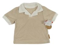 Nové - Béžové froté polo tričko