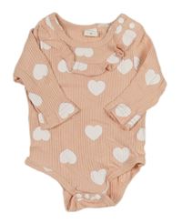 Světlerůžové žebrované puntíkaté body shein