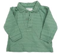 Zelené vzorované polo triko Primark