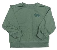 Khaki mikina s dinem zn. H&M