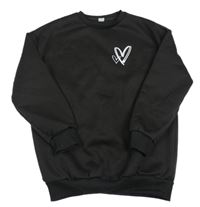 Černá mikina se srdcem 