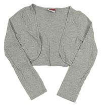 Šedé melírované trikové bolerko Yigga