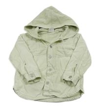 Mintová riflová bunda s kapucí Zara