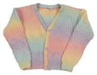 Barevný propínací crop svetr Page one young