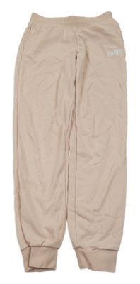 Světlerůžové tepláky s logem Puma