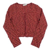 Červeno-černé melírované propínací bolerko Matalan