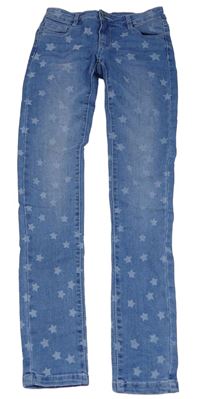 Modré skinny rifle s hvězdami Page One Young