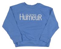 Světlemodrá mikina s nápisem Okaidi