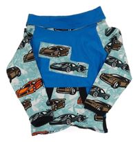 Modrá mikina s auty 