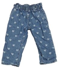 Modré rifle se srdíčky Primark