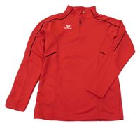 Červeno-černá sportovní mikina s potiskem Erima 