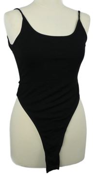 Dámské černé žebrované body Shein 