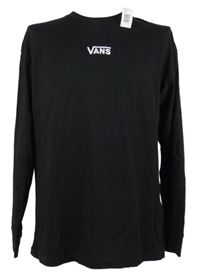 Nové - Pánské černé triko s logem Vans