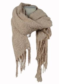 Dámská světlerůžová třpytivá šála s třásněmi 