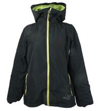 Dámská černá šusťáková jarní bunda s kapucí Crivit 