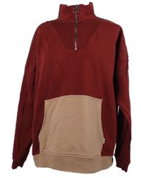 Dámská vínovo-růžová mikina Fat Face 