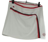 Dámská bílo-červená tenisová sukně s pruhy Head 