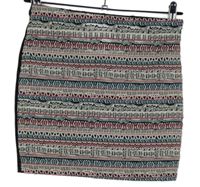 Dámská černo-bílo-růžová vzorovaná minisukně Pimkie 