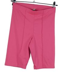 Dámské neonově růžové elastické kraťasy FB Sister 