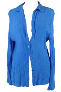 Dámská modrá strukturovaná halenka Primark 