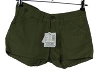 Nové - Dámské khaki kraťasy Tezenis