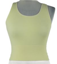 Dámský žlutý žebrovaný elastický crop top H&M