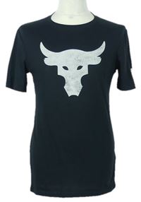 Pánské černé tričko s býkem Under Armour 