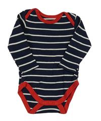 Tmavomodro-bílé pruhované body C&A
