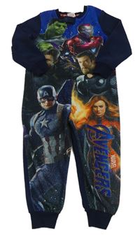 Tmavomodrý fleecový overal s Avengers zn. Marvel