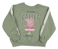 Khaki mikina s Peppa pig H&M