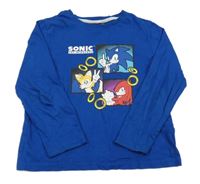 Modré triko se Sonicem Primark