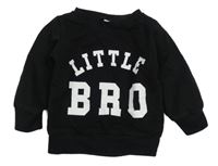 Černá mikina s nápisem