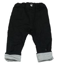 Černé podšité manžestráky 