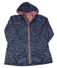 Tmavomodrá softshellová bunda s kapucí 