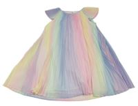 Barevné plisované šifonové šaty H&M