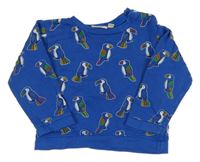 Modrá mikina s ptáky Jojo Maman Bébé