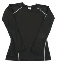 Černo-bílé funkční spodní triko