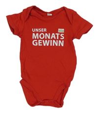 Červené body s nápisem 