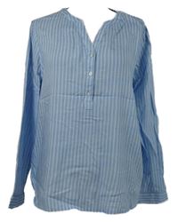 Dámská modro-bílá pruhovaná halenka Cecil