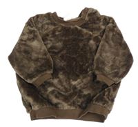 Čokoládová chlupatá mikina H&M