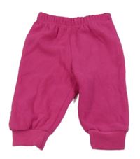 Neonově růžové fleecové tepláky Ergee