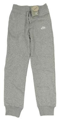 Nové - Šedé melírované tepláky s nápisem Nike