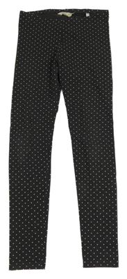 Tmavošedé puntíkaté legíny H&M
