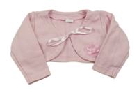 Světlerůžové bolérko s kytičkou